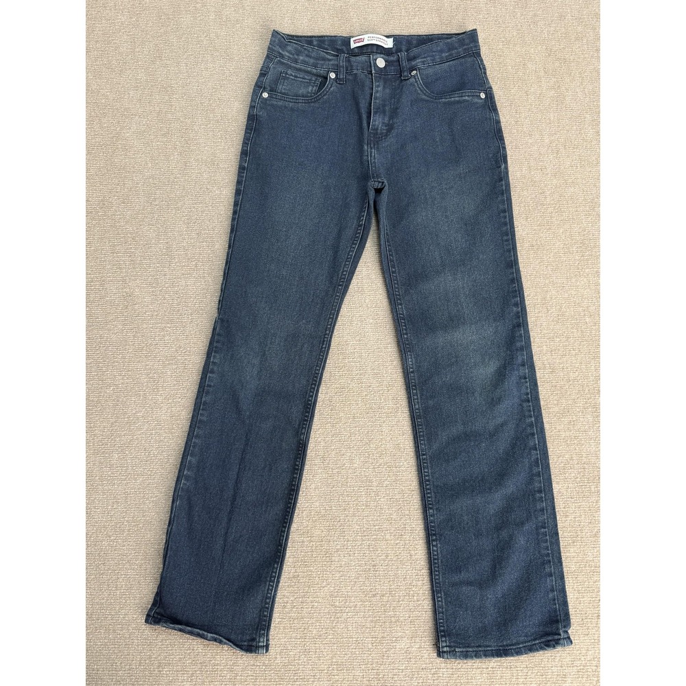 Levis 514 Jeans Boys 16 Regular Dark Wash Straight W28xL30 Performance Stretch